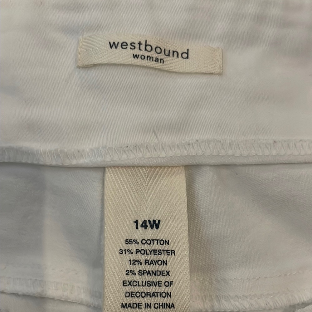 Westbound Women's White Pants - Picture 2 of 11